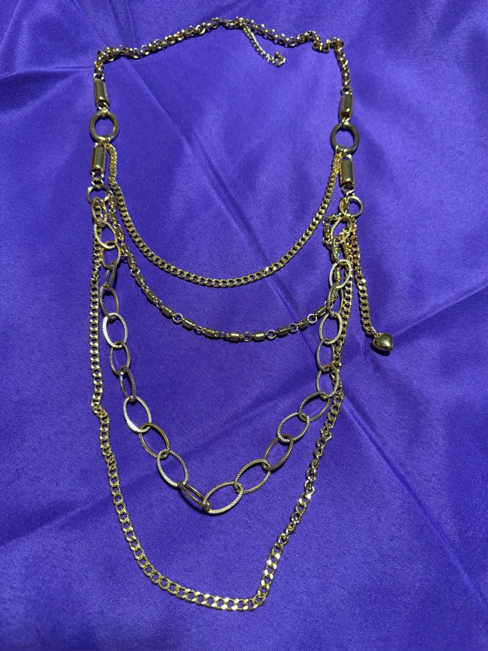 Park Lane Gold Multi Strand Layered Chain Necklace